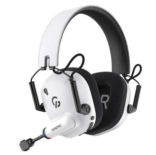 Игровые наушники GamePro HSW-120-W Wireless Mercury Genesis Pro White - фото 2