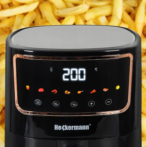 Аэрогриль аэрофритюрница Heckermann 1800 Вт 4.7 л - фото 2