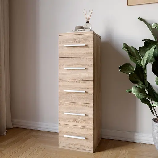 Комод 5 шухляд М-ЗОН Джеко 300 Сонома (MZN-031017)