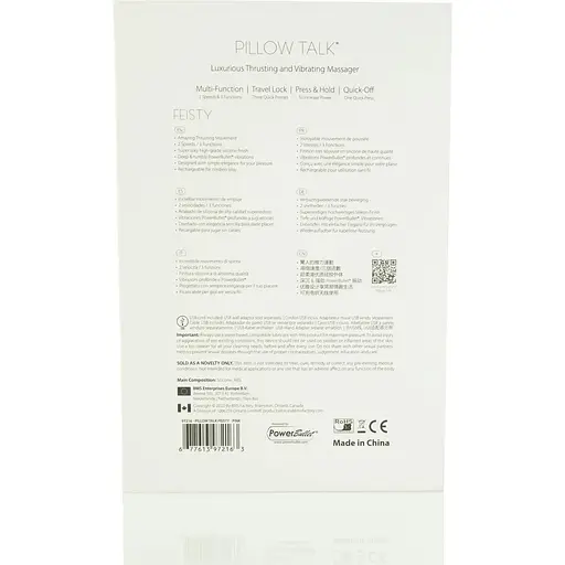 Розкішний вібратор-пульсатор Pillow Talk з присоскою - Feisty Thrusting Vibrator Teal - фото 9