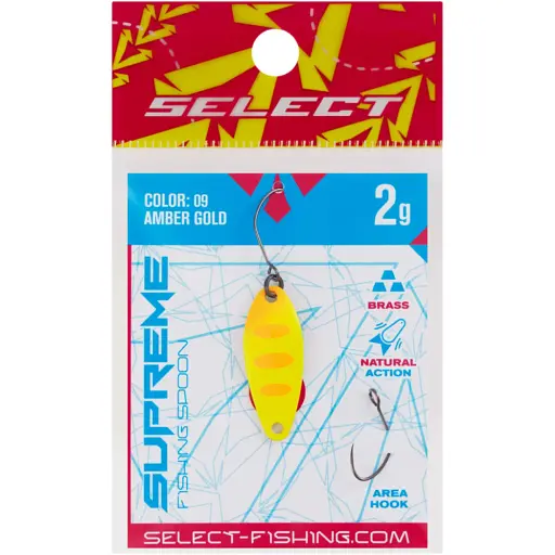 Блешня Select Supreme 2.0g 27mm #09 Amber Gold - фото 2