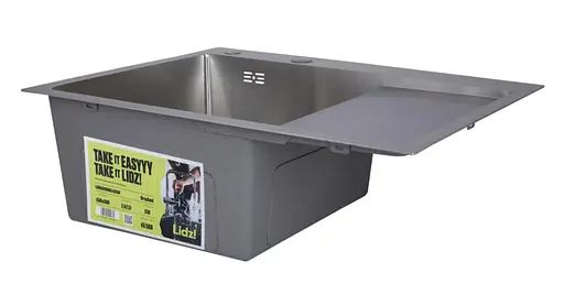 Кухонная мойка Lidz Handmade 3.0/1.0 мм H6350R LDH6350BRUR45587 - фото 2