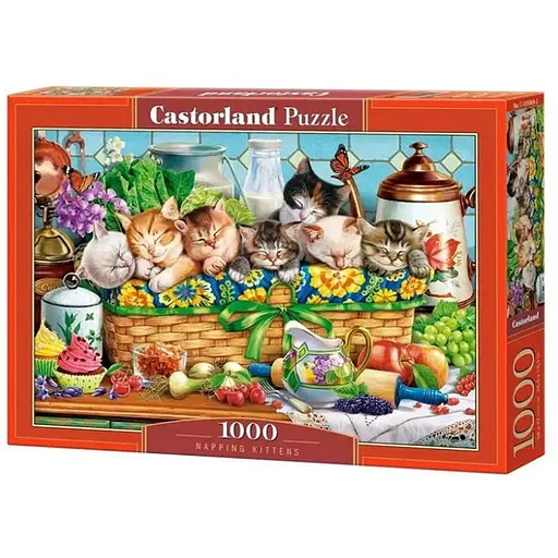 Пазл Castorland puzzle Дрімаючі кошенята, 1000 ел. (C-105069) - фото 1