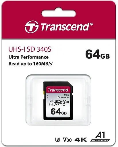 Transcend Карта пам'яті SD 64GB C10 UHS-I U3 R160/W50MB/s 4K - фото 5