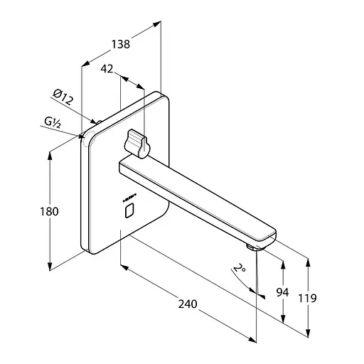 Змішувач для умивальника Kludi Zenta 3840005 - фото 2