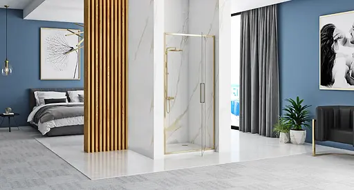 Душевые двери Rea Rapid Swing 90 gold REA-K5618 - фото 4