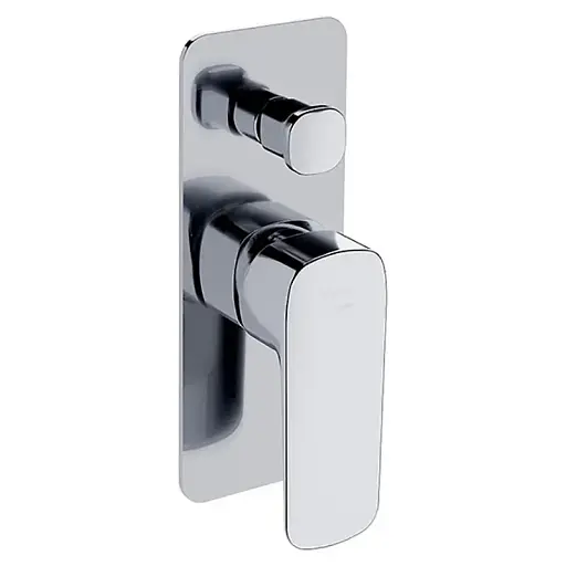 Смеситель для ванны и душа Cersanit Larga S951-374 с коробкой скрытого монтажа Хром 30412 - фото 1