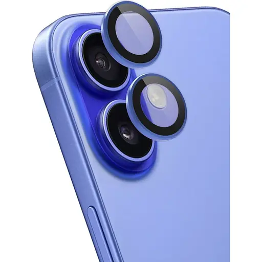 Захисне скло на камеру iLera FocusPro Lens для Apple iPhone 16/16 Plus Blue (iLFPBl16) [124804] - фото 3