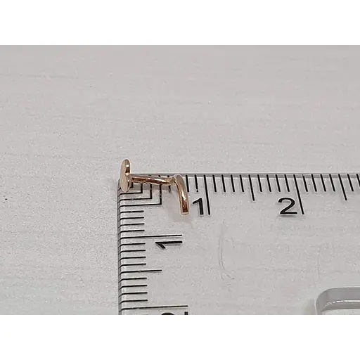 Золота сережка-пірсинг Favoritum в ніс. 310130 - фото 4