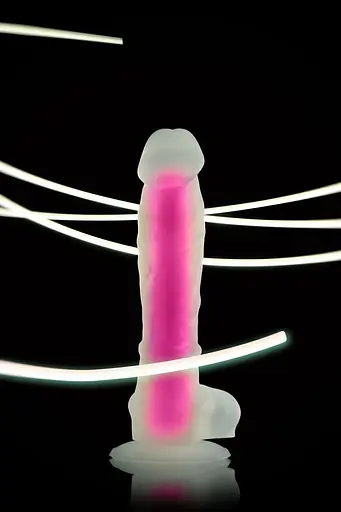 Фалоімітатор Beyond by Toyfa Peter Glow 22 см (рожевий) - фото 19