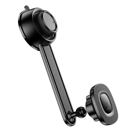 Автодержатель Hoco HW31 магнитный с беспроводной зарядкой 15W черный серый - фото 7