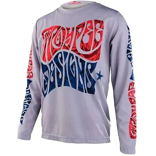 Велоджерси Troy Lee Designs Young Flowline LS Jersey Tripper Cement S (1106-365952002)