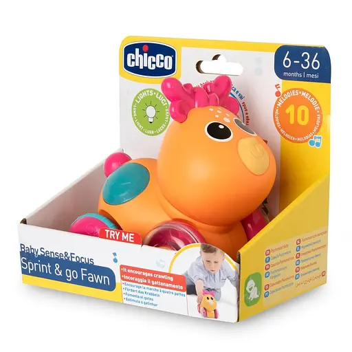 Музыкальная игрушка-каталка Chicco Олененок Sprint&Go  - фото 4
