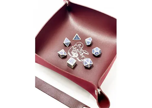 Настільна гра Планета Ігор Лоток для кубиків Дракон (бургунді) (Dice tray Dragon burgundy) (pi-dt006) - фото 10