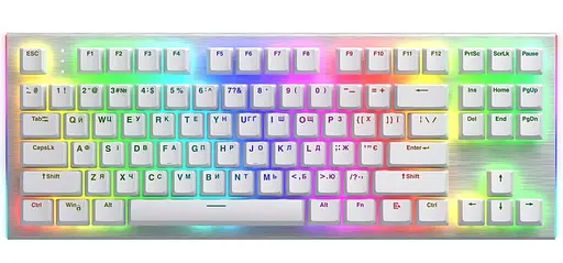 Клавиатура HATOR Gravity X TKL orange White (HTK551UA) - фото 1