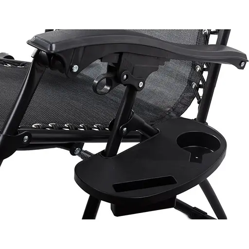 Шезлонг лежак Outtec Zero Gravity раскладной серый - фото 5