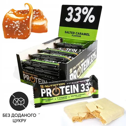Батончик Go On Nutrition Protein 33% БЛОК, 25*50 грам Солона карамель 000290502