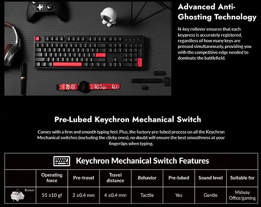 Клавиатура игровая механическая Lemokey X3H3UA Black switch Keychron Brown, QMK/VIA, Hot-Swap, EN/UKR, RGB - фото 8