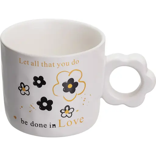 Чашка фарфоровая Be done in Love 250 мл FM-14A