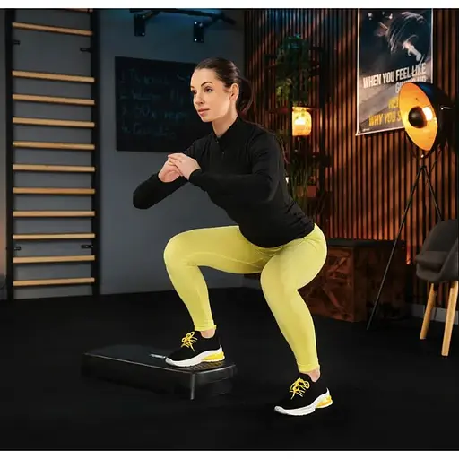 Степ платформа Trex Sport TX-030AS 3 рівнева чорно-блакитна - фото 4