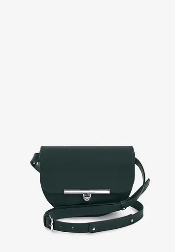 Жіноча шкіряна сумка поясна-кроссбоді Bridget зелений - фото 2