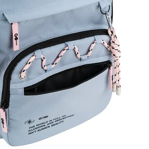 Рюкзак GoPack Teens 121L-2 Светло-голубой (GO26-121L-2) - фото 10