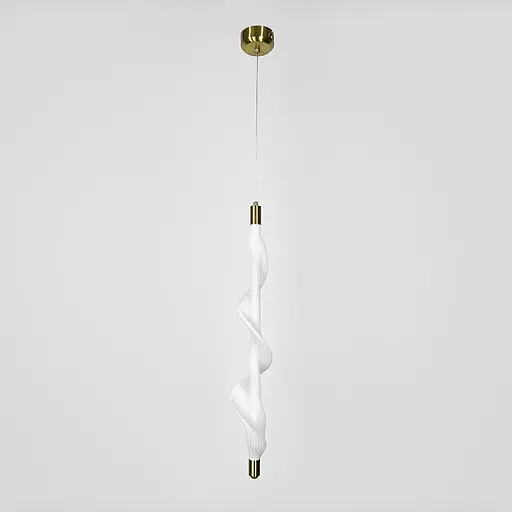 Світлодіодний світильник у латунному корпусі із білою сіткою 60 см | Арт. DE36/600 V WT | Line F - фото 2