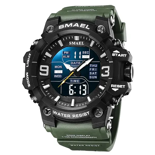 Часы наручные мужские Smael 8049 Army Green (15167)