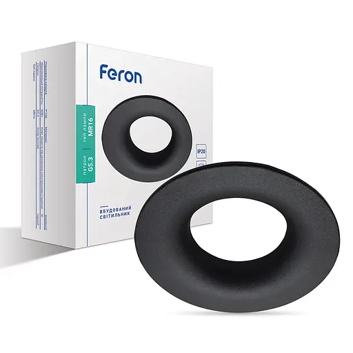 Встраиваемый светильник Feron DL8320 под лампу черный - фото 1