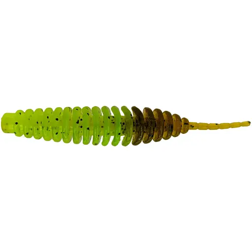 Силікон FishUP Tanta 2" #243 Chartreuse/Green Pumpkin (9 шт/уп)