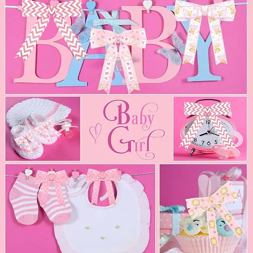 Альбом EVG 10x15x56 BKM4656 Baby collage Pink ( BKM4656 Baby collage Pink (UA)) - фото 1