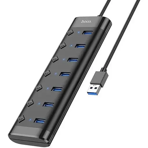 Хаб-концентратор док-станция Hoco HB40 Easy change 7 in 1 Adapter 7USBx3.0 120 см