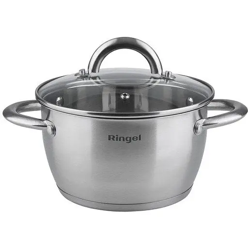 Каструля Ringel Bonn 6.1 л 24 см з кришкою нержавіюча сталь (RG-2003-24)