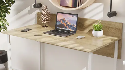 Компьютерный стол Ferrum-decor Скай 75x140x70 белый ДСП Дуб Сонома 16мм (FRD-101112) - фото 5