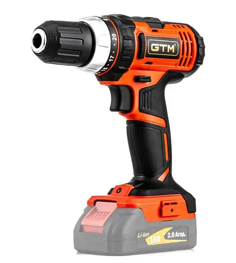 Дриль-шуруповерт акумуляторний GTM DS18/40P без АКБ та ЗП - фото 1