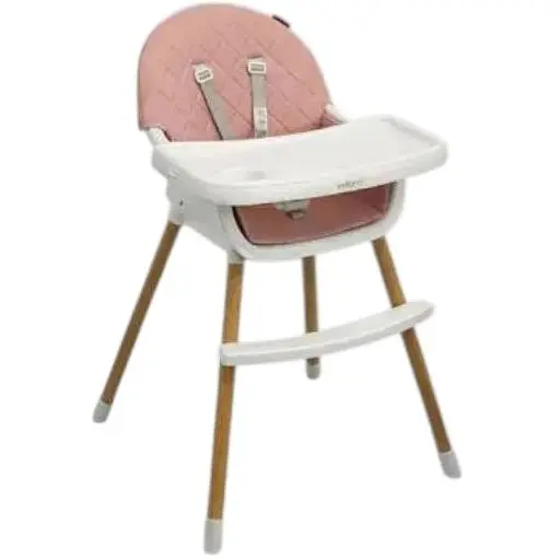 Стул для кормления ребенка 2 в 1 VELANO Evo, pink - фото 1