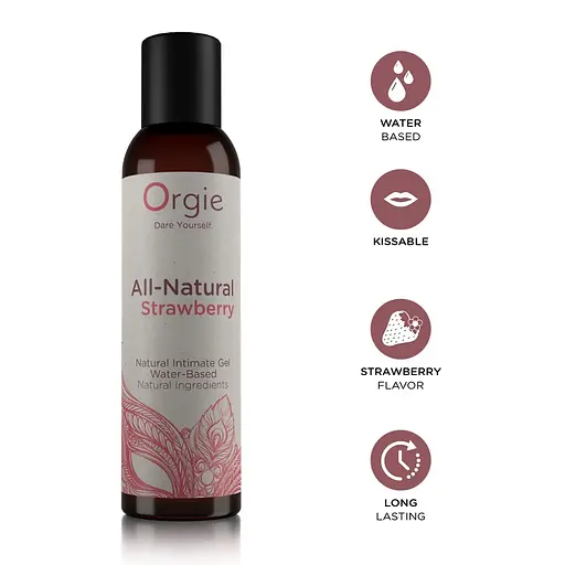 Лубрикант на водній основі Orgie All-Natural Strawberry 150 мл - фото 3