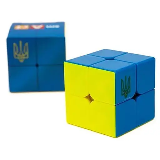 Розумний Кубик 2х2х2 Прапор України (двоколірний) (Bicolor Smart Cube 2x2x2 "Ukraine") (SCU222) - фото 1