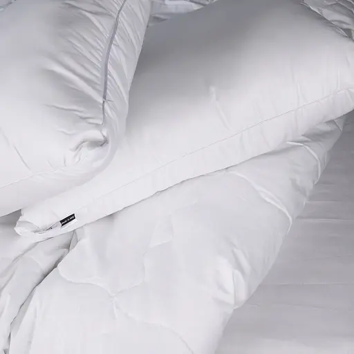 Летний постельный комплект MirSon Line Satin Light Pro Snow White Ecosilk Семейный (2200010972283) - фото 4