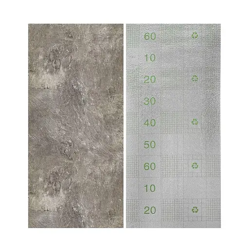 Самоклеящаяся виниловая плитка в рулоне 600х3000х2мм Серый мрамор Глянцевая SW-00001286 - фото 4
