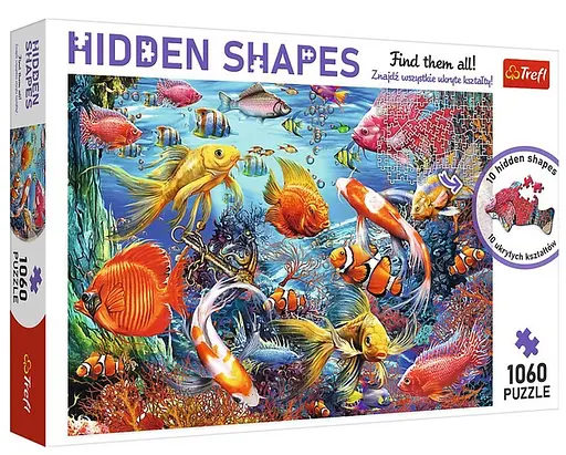 Пазл Приховані пазли: Підводне життя - 1060 елементів Trefl 10676