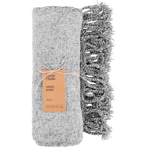 Плед Ardesto Chenille 140х190 см серый (ART0201CH) - фото 1