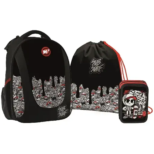Набір шкільний Yes H-28_Collection SubSurf. Black and White 3 предм.