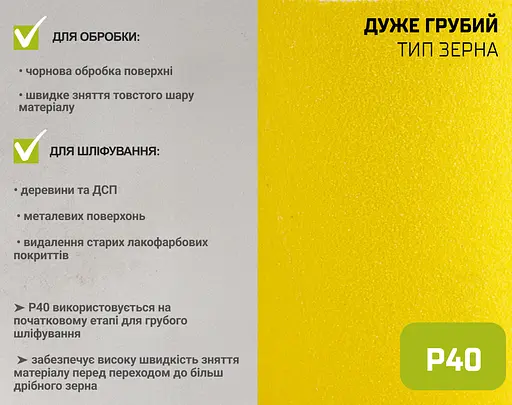 Наждачний папір Alloid Building Tools на паперовій основі 115мм х 10м зерно 40 (SP-10040) - фото 7