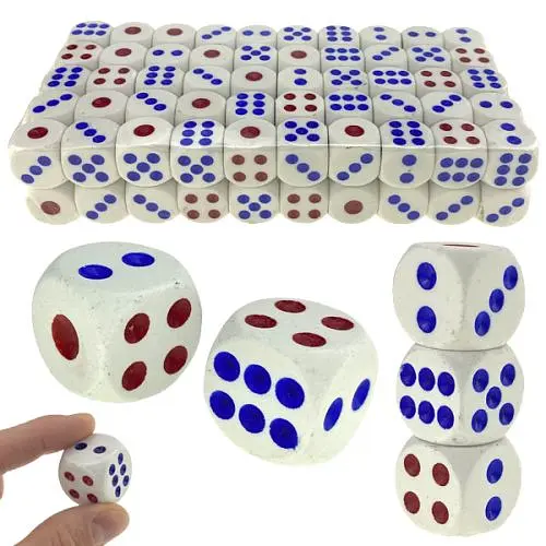 Кости игральные. большие IGR33, 1 шт 2 х 2 см, Цена за 1 кубик - фото 1