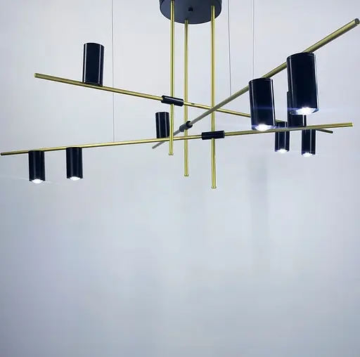 Минималистичный светильник в удлиненном корпусе на 9 плафонов Ст. Y 8857B-9 | Line F - фото 7