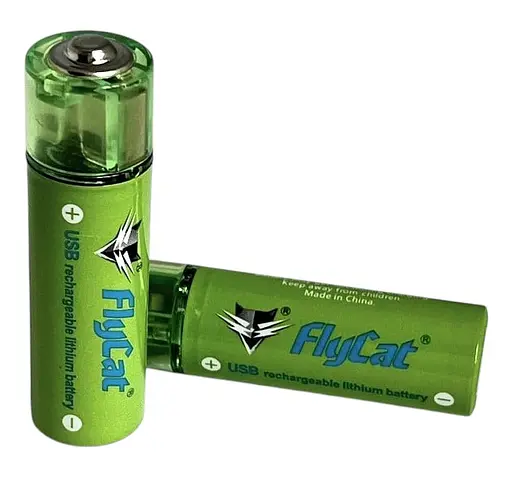 Акумулятор USB FluCat AA 1.5V 1450 mAh 2 шт. в комплекті