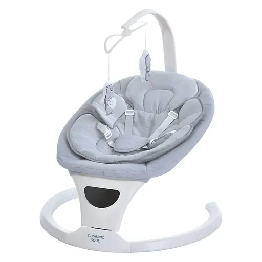 Колыбельный центр El Camino ME 1175 Soul Light Gray с музыкой, таймером и дистанционным управлением