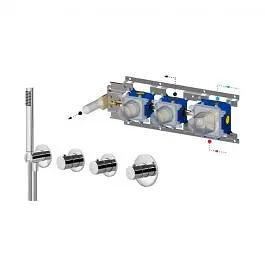 Термостат для душу/ванни Paffoni Modular Box chrome MDE000CR+MDBOX000, Хром - фото 1