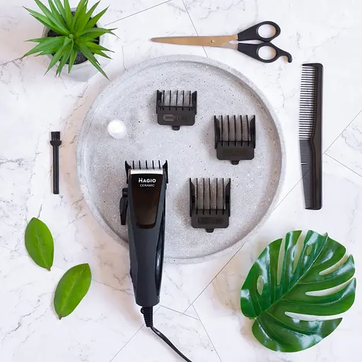 Машинка для стрижки волос Magio МG-584, 25Вт, 4 нас., верхнее лезвие керамическое, нижнее-нерж. сталь - фото 2